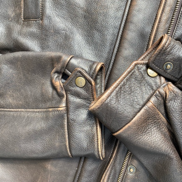 Eddie Bauer leather bomber jacket. SizeXL tall - Picture 14 of 14